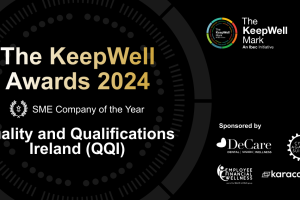 Graphic with text 'The KeepWell Awards 2024 - SME Company of the Year, Quality and Qualifications Ireland