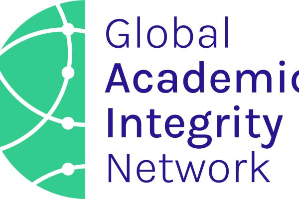 Global Academic Integrity Network logo - green hemisphere containing interconnected dots.