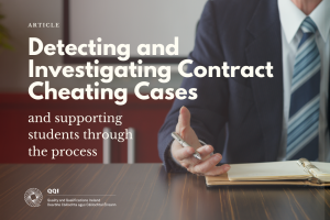 Detecting and Investigating Contract Cheating Card
