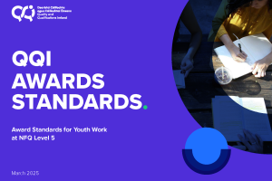alt="QQI Awards Standards for Youth Work at NFQ Level 5."