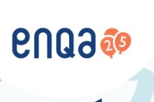 enqa logo with number 25 in the corner