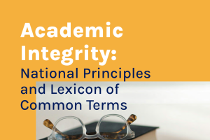 alt="Academic Integrity: National Principles and Lexicon of Common Terms."