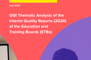 alt="Cover of QQI Thematic Analysis of the Interim Quality Reports 2026 of the Education and Training Boards."