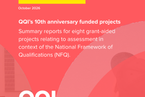 alt="Report cover, QQI Insights - QQI's 10th anniversary funded projects