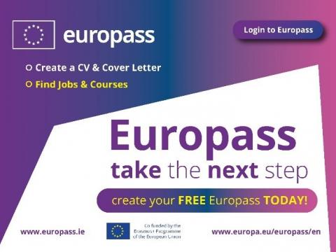 Europass: take the next step! Create a CV and cover letter, find jobs and courses with Europass